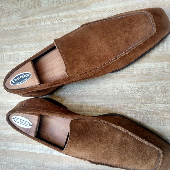 Donald J Pliner Men's Tan Suede Slipon Loafer Size 9M (81) - Picture 2 of 10